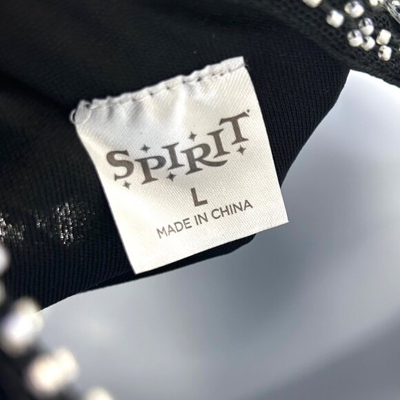 STUNNING BEADED SEQUIN SPIRIT HALLOWEEN 1920'S FLAPPER DRESS COSTUME - L BLACK - Picture 7 of 10